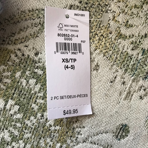 Gap Kids 2-Piece Bathing Suit - Light Blue Tie Dye, New - Picture 2 of 6